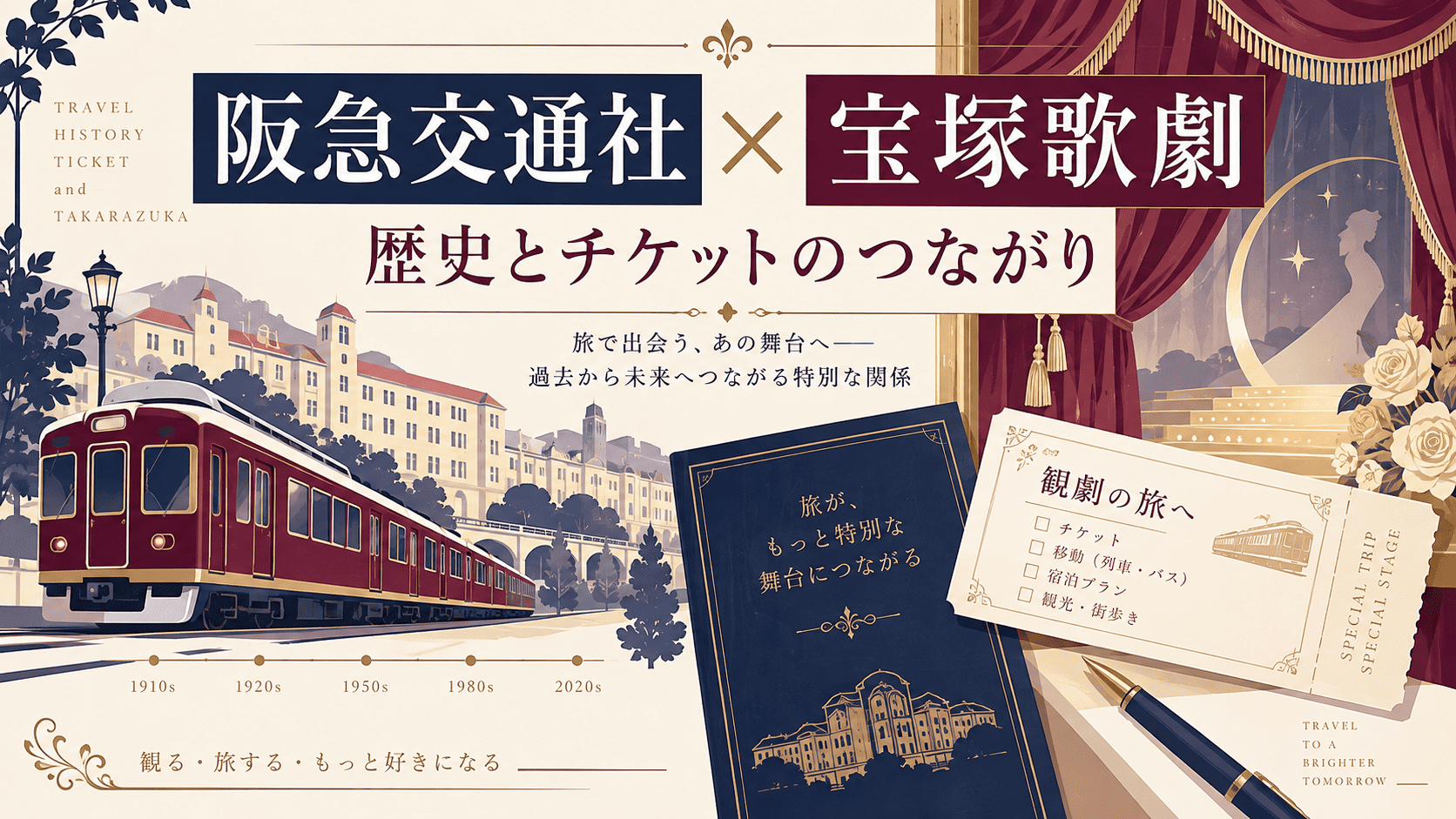 阪急交通社と宝塚歌劇の関係は?阪急グループの歴史・貸切公演を解説