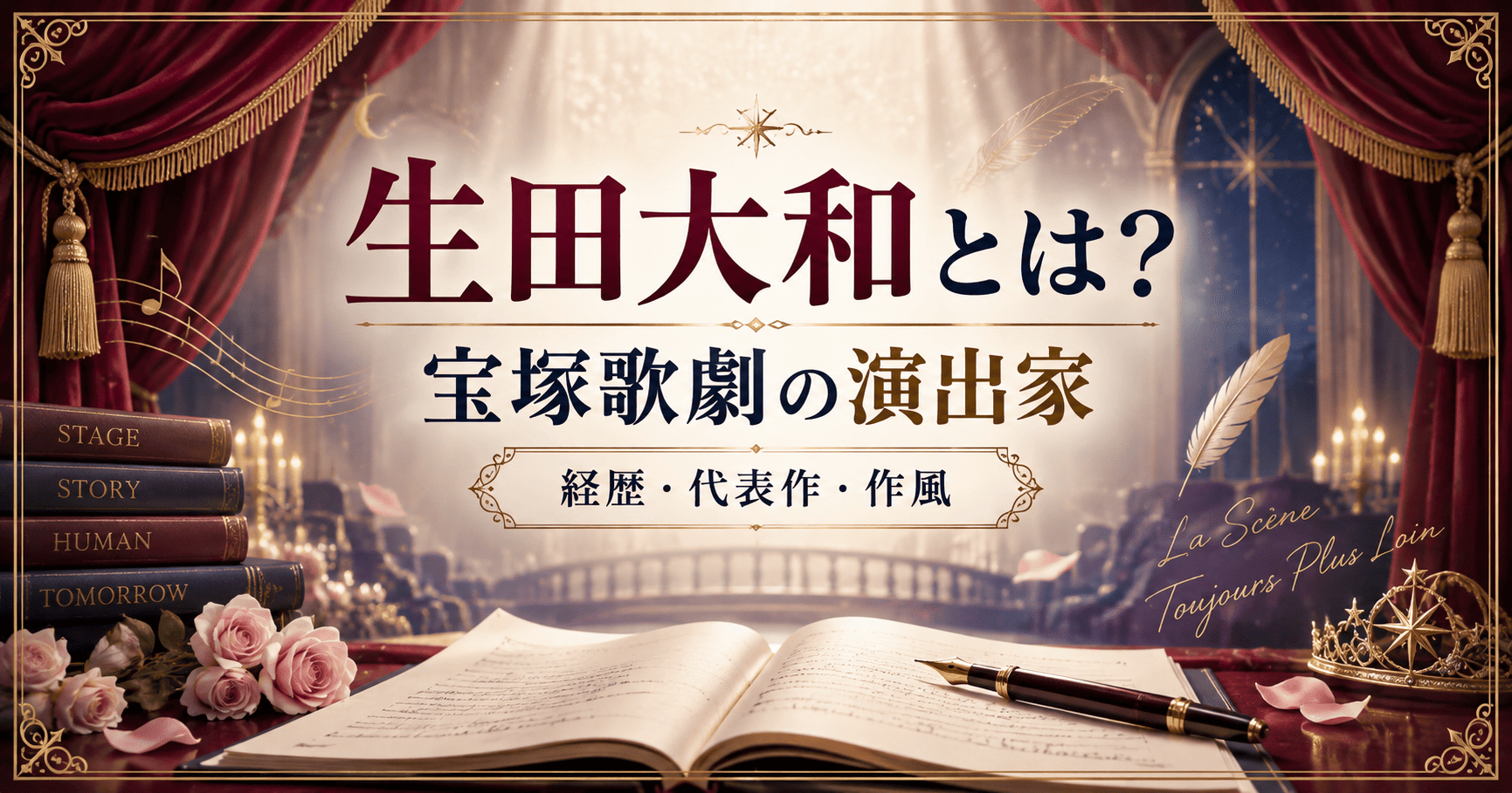 演出家「生田大和」の世界｜宝塚歌劇の演出家としての経歴・代表作・作風