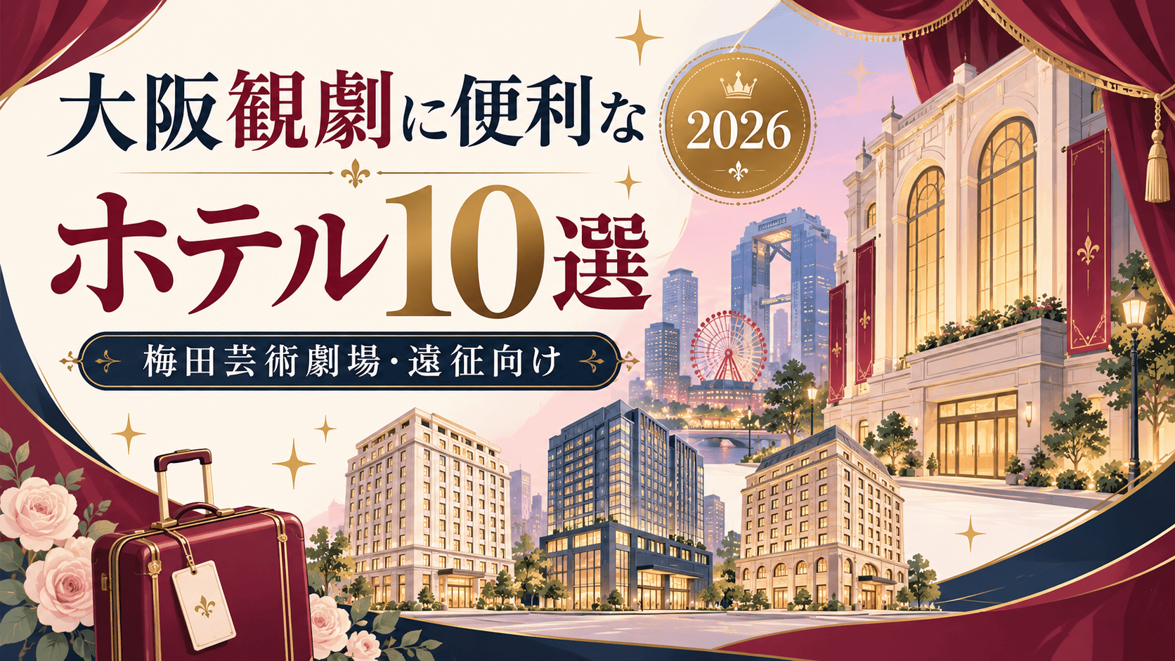 大阪の劇場周辺ホテル10選｜梅田芸術劇場・観劇遠征におすすめ【2026年】