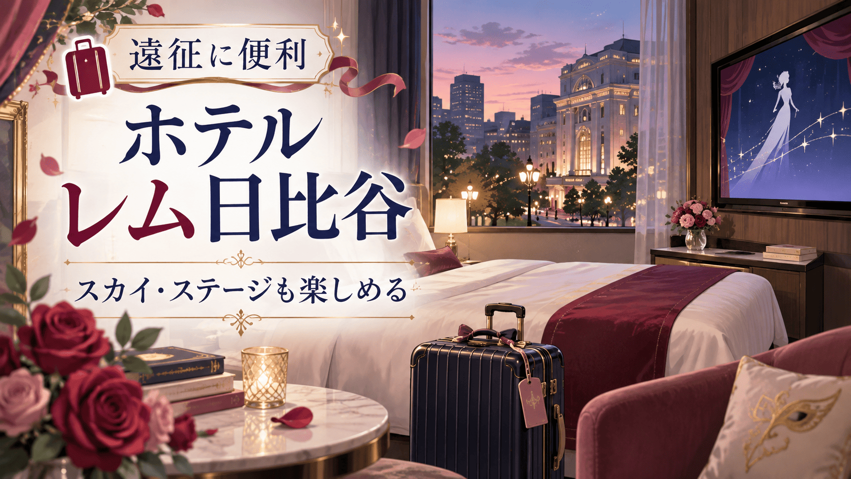 レム日比谷は宝塚観劇におすすめ?東京宝塚劇場すぐ・客室・朝食を徹底解説
