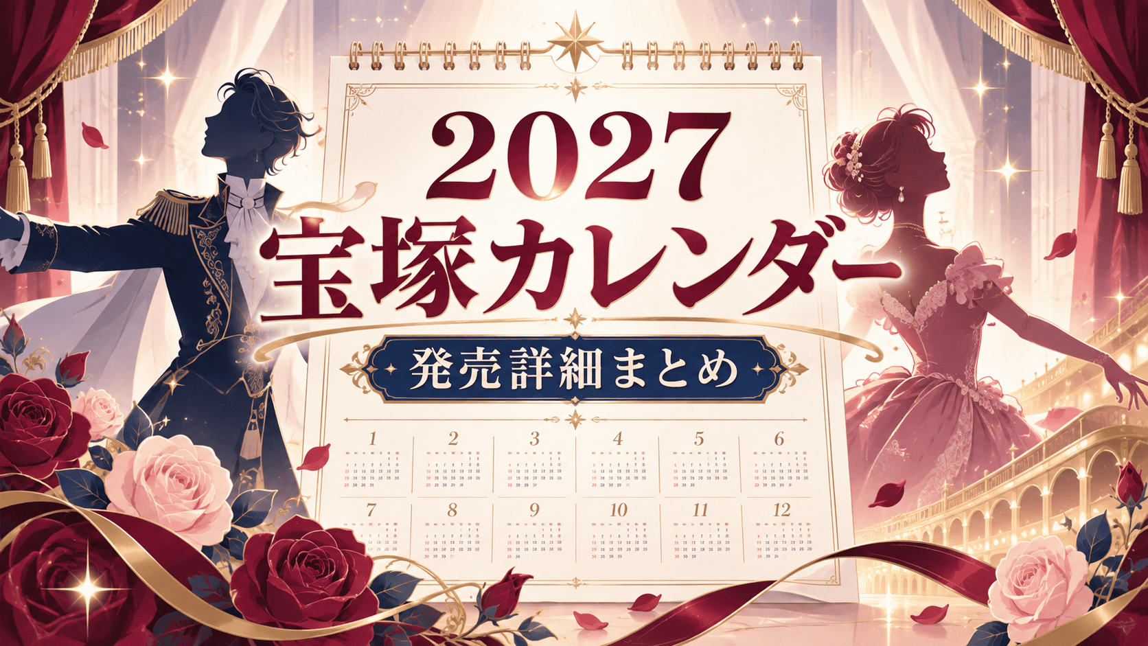 2027年宝塚カレンダー全7種の詳細発表|掲載月・発売日・価格まとめ